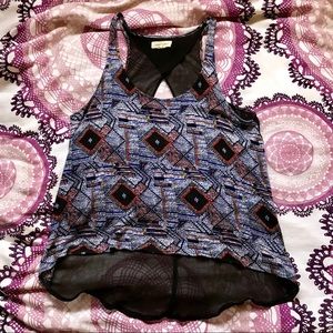 Silence + Noise Open Back / Sheer Blouse